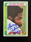 Lee Roy Selmon Autographed  1978 Topps Football Card #314 Tampa Bay Bucs HOF
