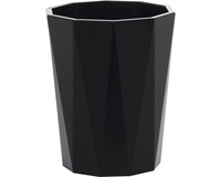 Zahnputzbecher Spirella Crystal Schwarz Opaque