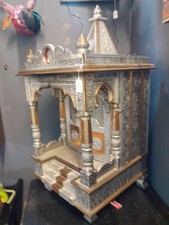 Pooja Mandir Teakwood Hindu Temple Wooden Structure Temple Pooja Mandir for Home