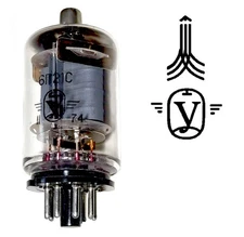 2pcs 6P21S Output Beam Tetrode Tube 02-1975 Same Date Code Audio Amp USSR NOS