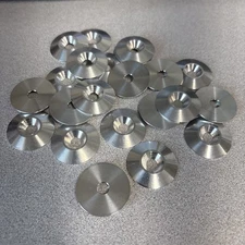 Body Finishing Spoiler Washer- Aluminum- 1/4" Hole x 1 1/4" OD- Lot of 25