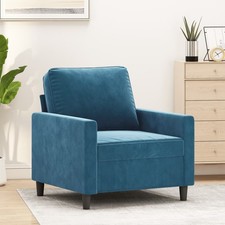 Sessel Sofa Relaxsessel Fernsehsessel Loungesessel Hellgrau Samt vidaXL