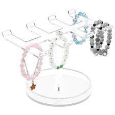Bracelet Holder Display, Stylish Look Acrylic Bracelet Organizer Stand for Wo...