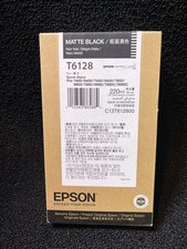 Genuine Epson Matte Black Ink Cartridge T6128 Date: August 2022