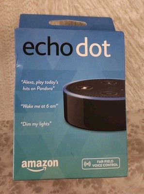 Amazon Echo Dot (2nd Generation) Smart Speaker Black- Sealed Brand New