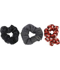American Eagle Womens Halloween 3-Pack Hair Scrunchie, Black