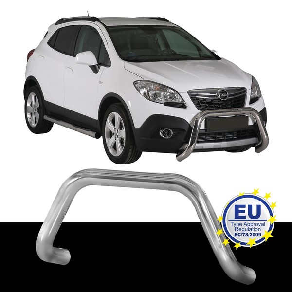 PersonenschutzbüGel Edelstahl Passend FüR Opel Mokka 2012 Bis 2016 Ø76Mm-image