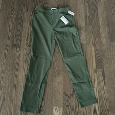 NEW Nine West Slink Ankle Pants Dark Green 6 Dress Pants Women NWT