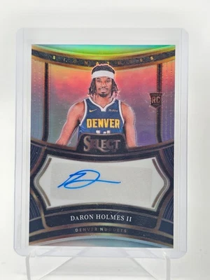 DARON HOLMES II 2024-25 SELECT ROOKIE SIGNATURES SILVER PRIZM AUTO /249 Q3464 - Image 1 of 2