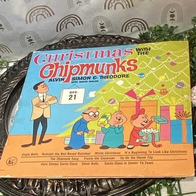 Alvin Simon & Theodore Christmas with the Chipmunks LP Liberty LST-7256
