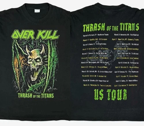 Overkill Tour Shirt In Men's T-Shirts for sale - eBay