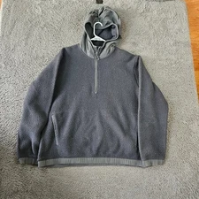 REI Co Op Men s Sherpa Fleece Pullover Hoodie Charcoal Gray XL