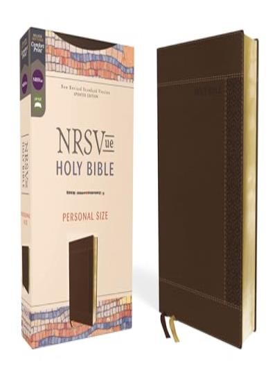 NRSVue, Holy Bible, Personal Size, Leathersoft, Brown, Comfort Print, Hardback, - Image 5