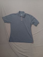 Woolrich Polo Mens Medium Gray Solid Short Sleeve Casual Shirt Adult