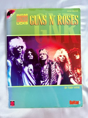 Guns N Roses Guitar Legendary Licks Sheet Music Songbook W/ CD by Toby Wine 2002