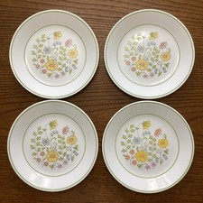 CORELLE Spring Meadow Luncheon Salad Plates Set of 4 Made In USA