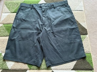 Nike Golf Dri FIT Men's Black Chino Flat Front Golf Shorts 36" Standard Fit
