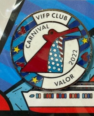 CARNIVAL VALOR 2022 Loyalty VIFP Club Lapel Pin Carnival Cruises NEW