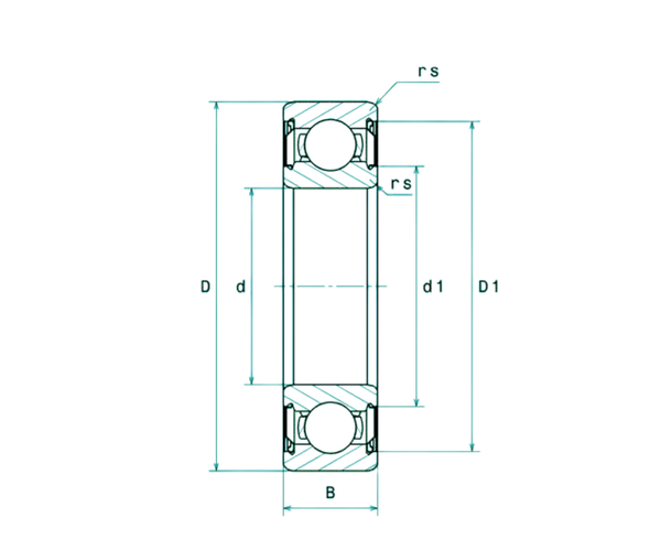 6006 2RS - Import | 30X55X13 Mm | 60.. Rillenkugellager-image
