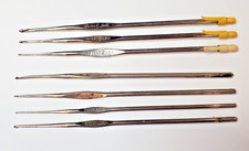7 small tip crochet hooks Milward Boyle Bates Hero