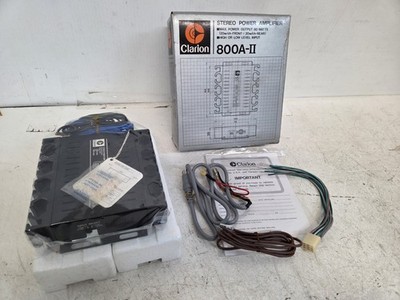 Vintage NOS Clarion 800AII Car Stereo Power Amplifier 80watt G2U