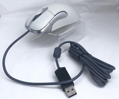 Microsoft Intellimouse 1.1A Optical Mouse - White/Silver (D58