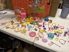 Mini Dishes Lot Kitchen Ware Barbie Dollhouse Miniatures PLAY FOOD Groceries