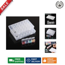 Transparent Bead Storage Boxes, 28 Grids Set with 160 Labels - Crafts Essential