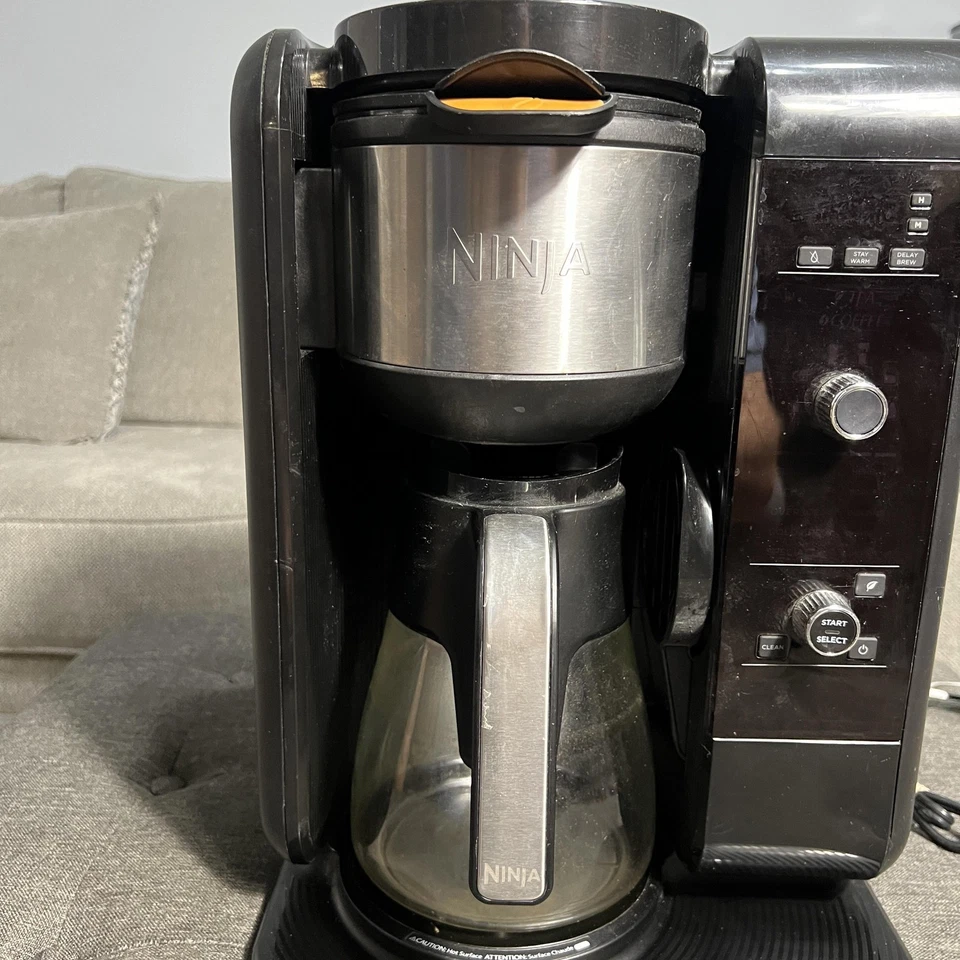 Ninja Coffee Maker CP301 Glass Carafe Basket Filter Multi-Serve Brewer Black - Image 3 of 4