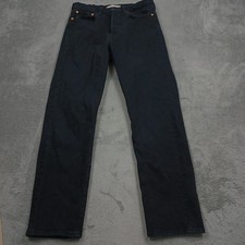 Levis 501 Jeans Womens 28 Black Denim Wedgie Straight Button Fly Premium