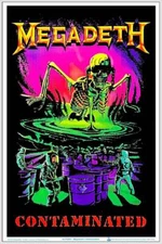 Megadeth - Contamination Blacklight Poster 23.5" x 35.5" Laminated