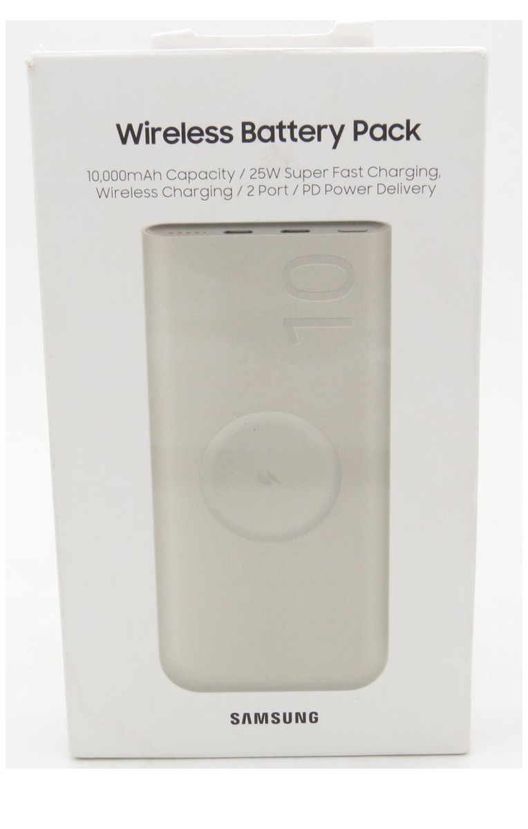Samsung - 25W 10,000mAh Wireless Battery Pack + C - C Cable EB