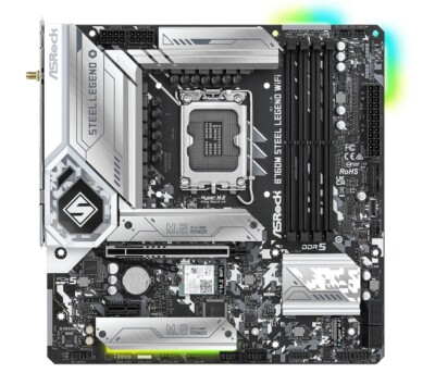 For ASRock B760M Steel Legend WiFi LGA 1700 Intel DDR5 Micro ATX