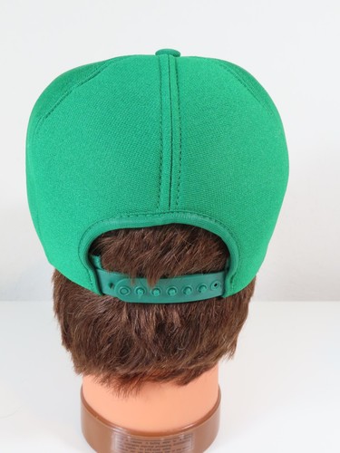 VTG 1980s Trucker Hat Cap Green Woodpecker Truck Snapback OSFA - Picture 4 of 7