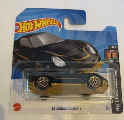 Hot Wheels 2023 El Segundo Coupe. Schwarz/Gold. 4/5 Traumgarage. 105/250. HKJ96.
