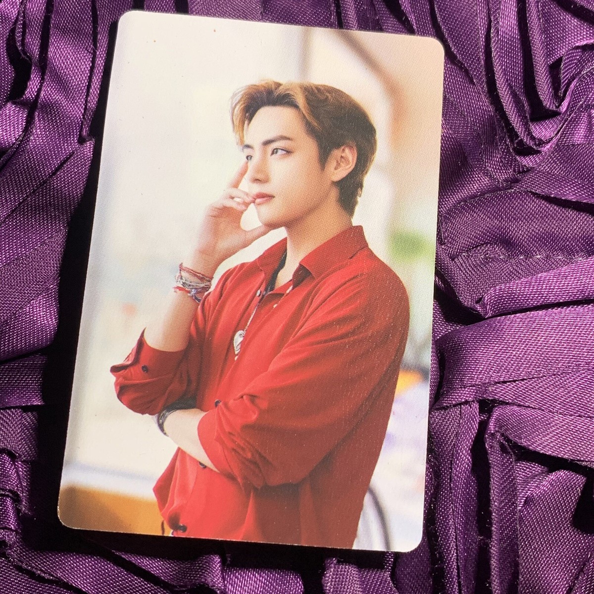 BTS V RED 1995 Edition Kpop Boy Photo Card Not Fire Red | eBay