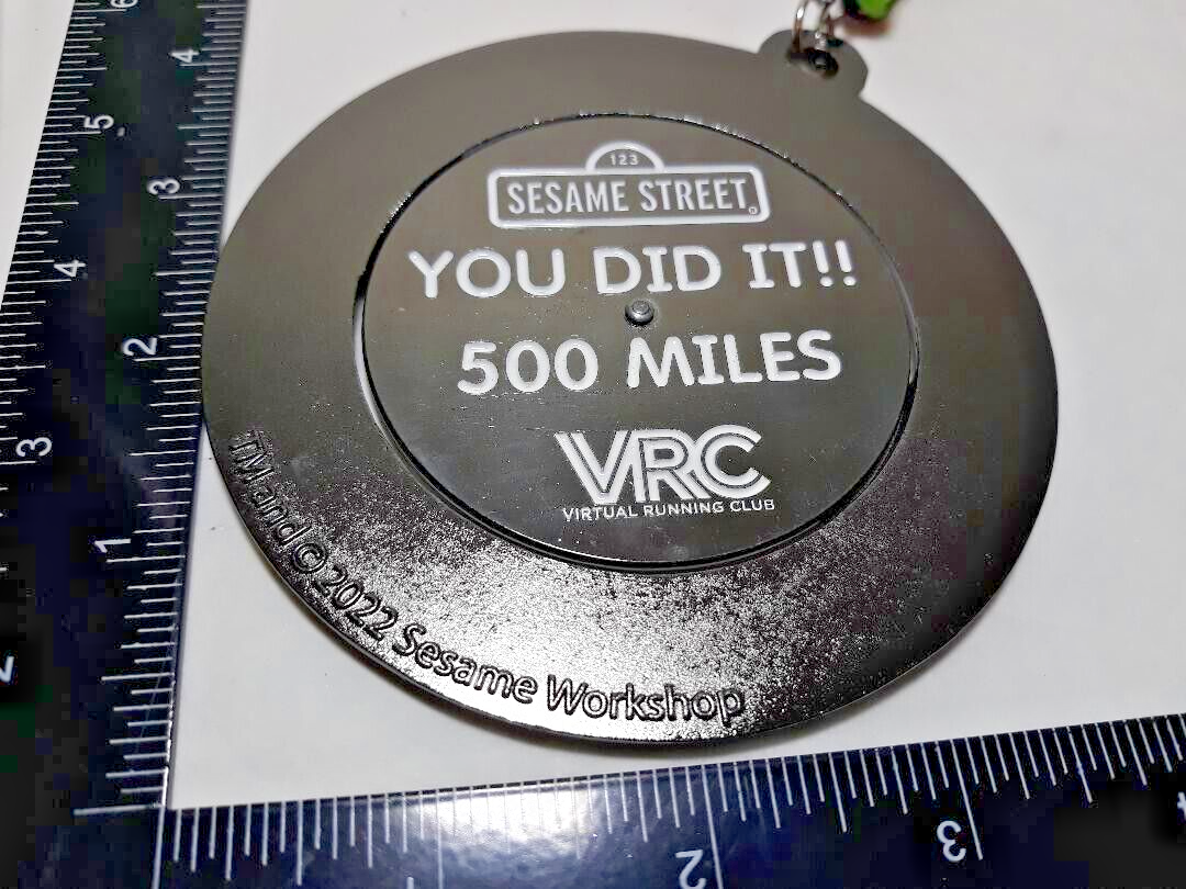 Get to Sesame Street Challenge 2022 Medal VRC Virtual Running You