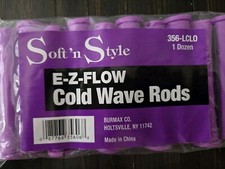 Soft 'N Style E-Z-FLOW Lilac Cold Wave Rods 356-LCLO 1 Dozen NEW SEALED