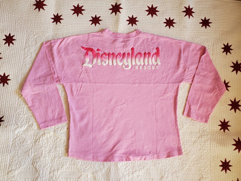 Disney Parks Disneyland Resort Spirit Jersey Girl Size X Large Pink Puff Print