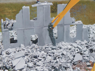 28335 Starterbox Sortiment Box  rubble in the box Plattenbau 1:87 Juweela Abriss