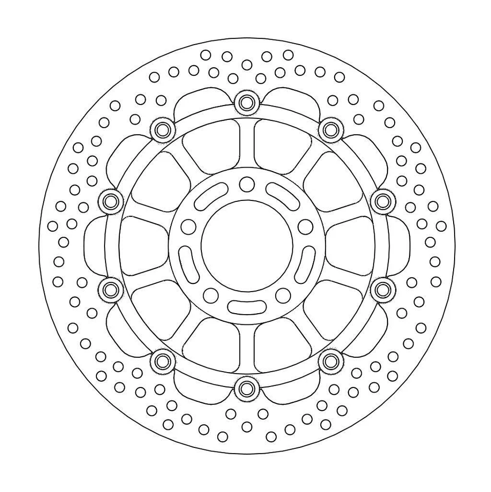 Disco de freno flotante delantero Moto Master halo para Suzuki GSX-F 750 Katana 1998-2003 Foto 2 de 4
