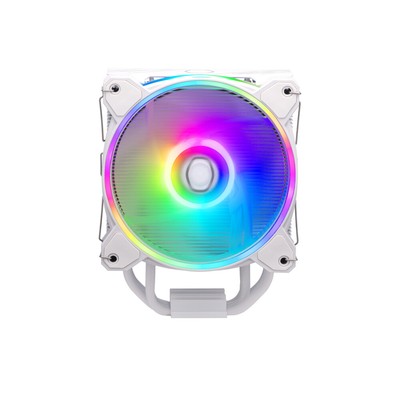 Cooler Master Hyper 212 Halo White 120mm 4-Pin PWM RGB Lüfter 4 Pipe CPU Luftkühler