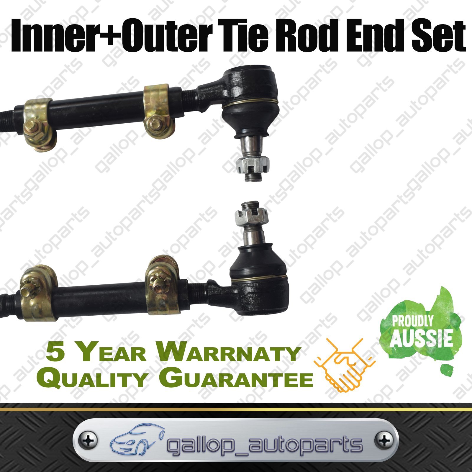 Pair Inner + Outer Tie Rod End Set for Toyota Hilux 4x4 19852005 4wd incl Surf eBay