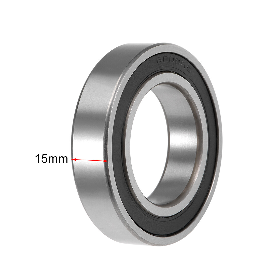 A ABSOPRO 6008ZZ Deep Groove Ball Bearings P6 40x68x15mm Lubricated Bearings Double Metal Seal Silver Tone Scooter Skateboard Wheel - Pack Of 4