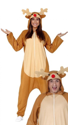 Costume pigiama renna Babbo Natale tutone Rudolph uomo donna | eBay