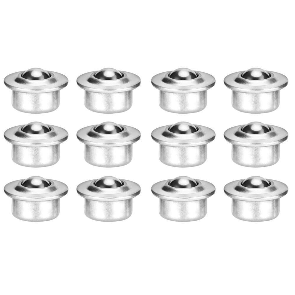 12 Pcs Mounted Bearings Transfer Bearings Heavy Duty Casters Metal Ball Bearing