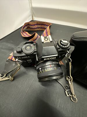 Vintage Ricoh XR 6 35mm Film Camera With Ricoh Lens w/Leather Case