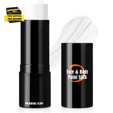 Clown White Face Paint Stick, Portable Eye Black Stick for Sports, Full-Coverage