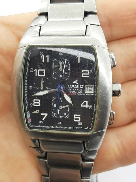 casio oceanus 100m wr alarm chronograph