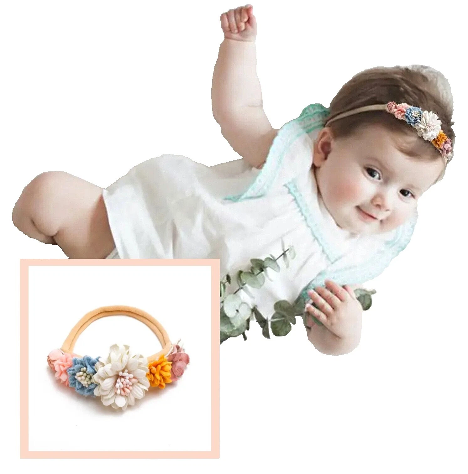 Flor Multicolor Baby headbands